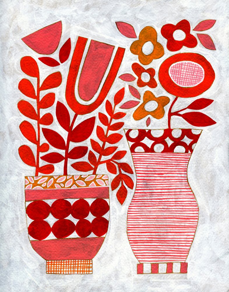 Moderne bloemenvazen door Susan Black