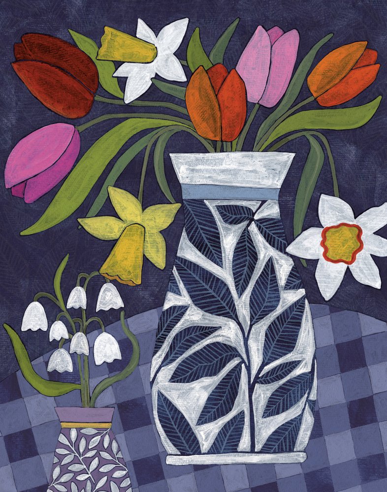 Kleurrijke lentebloemen door Susan Black