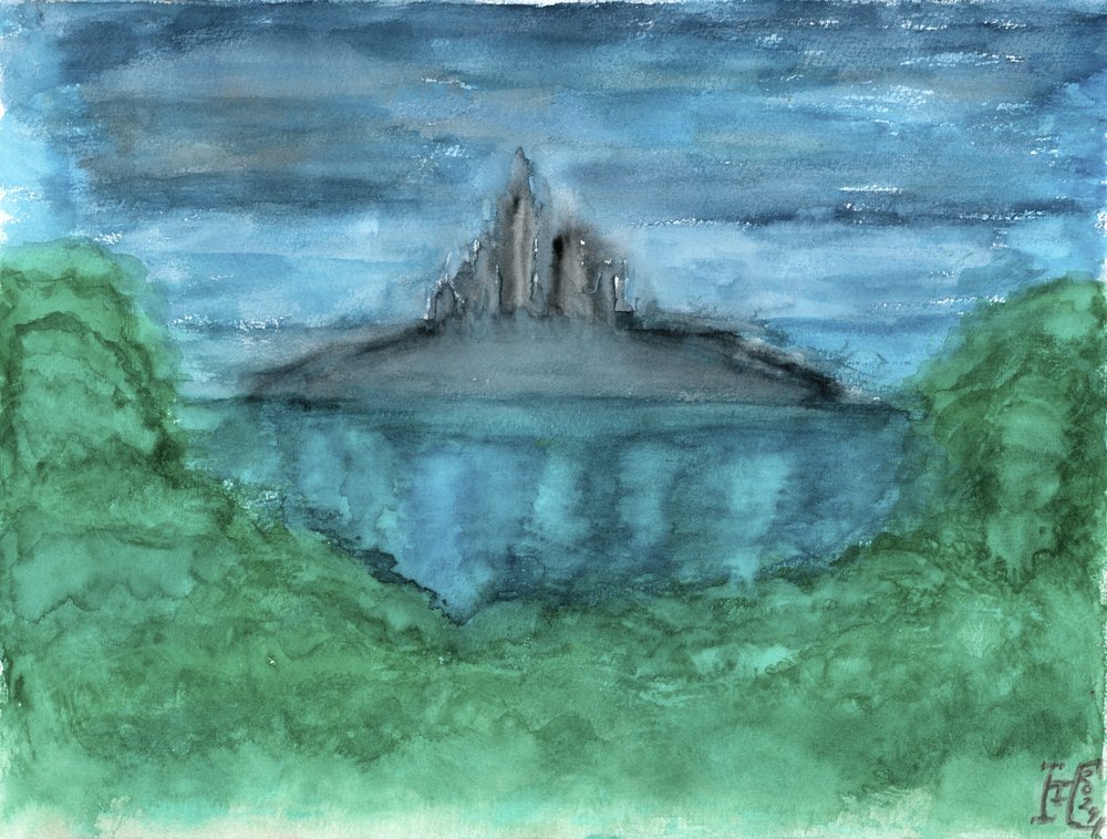 Het kasteel van Dark Island door Tim Hoinkis