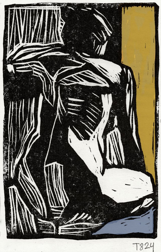 Expressieve abstracte figuur door Tore Bahnson