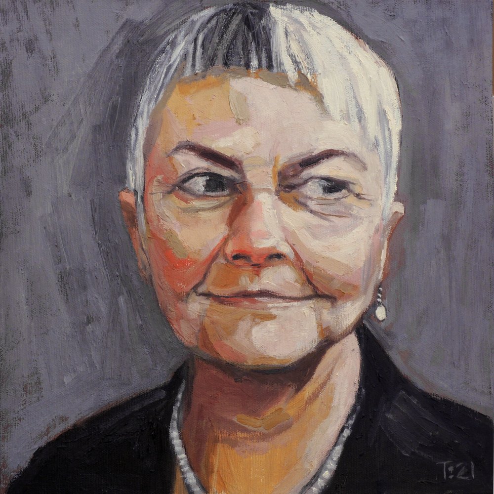 De blik van een oudere vrouw door Tore Bahnson
