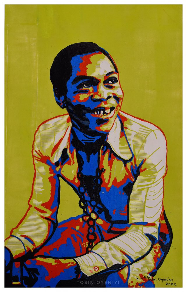 Vrolijke popartman door Tosin Oyeniyi