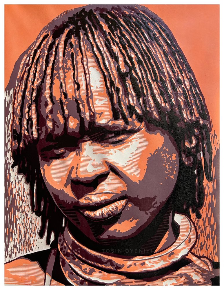 Rustig jeugdportret door Tosin Oyeniyi