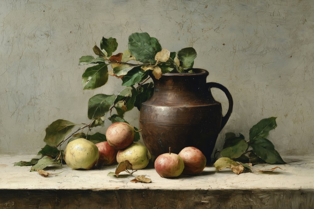 Herfstappels en een kan door Treechild