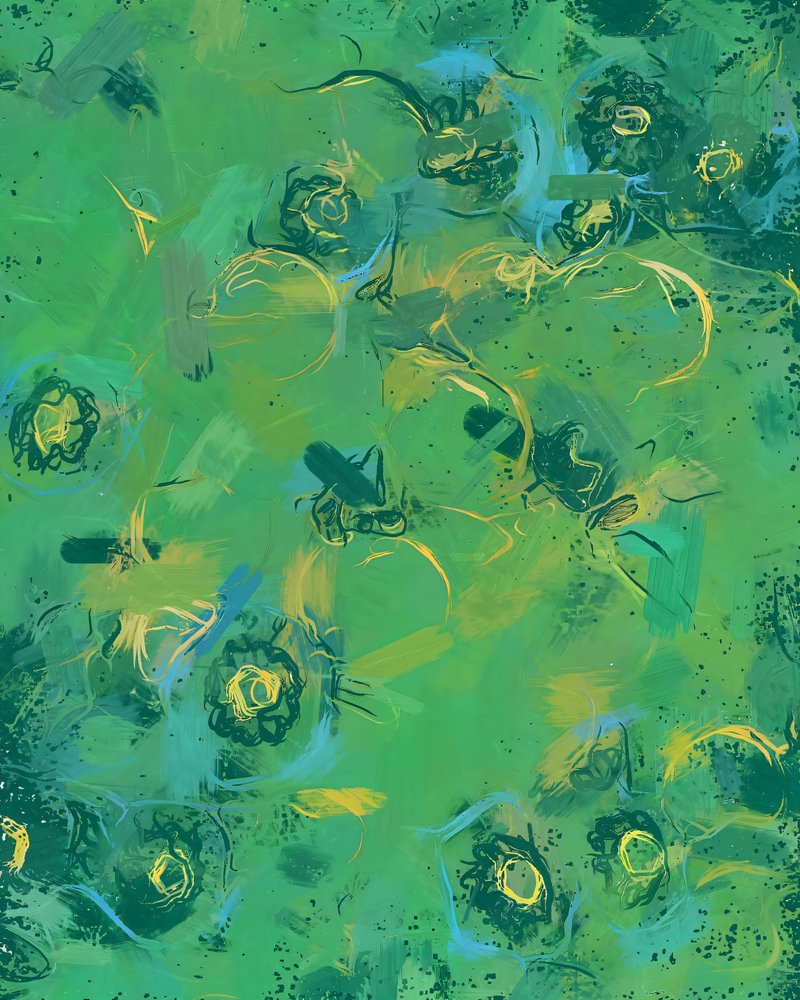 Abstracte tuininsecten door Uma Gokhale