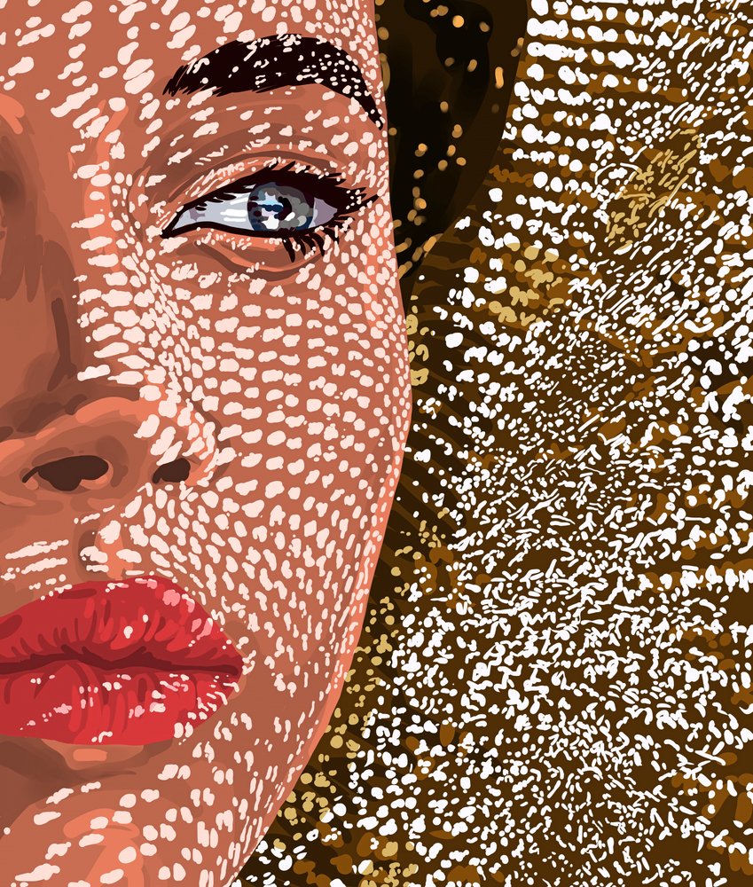 Portret in gevlekt licht door Uma Gokhale