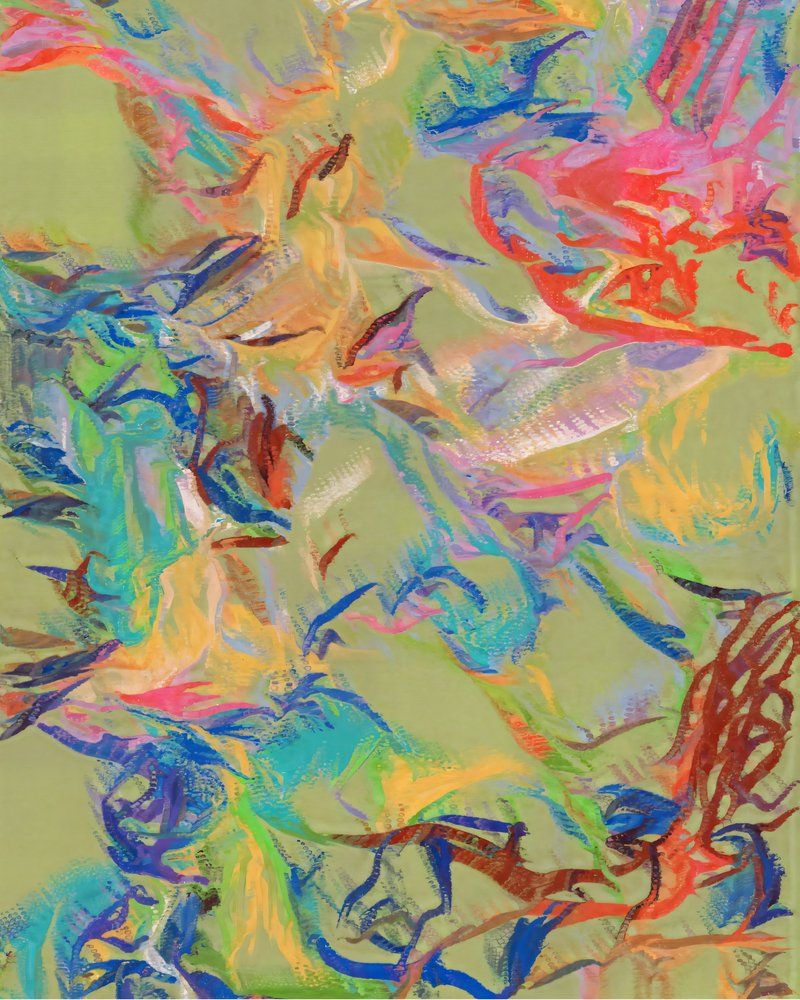 Levendige abstracte stroming door Uma Gokhale