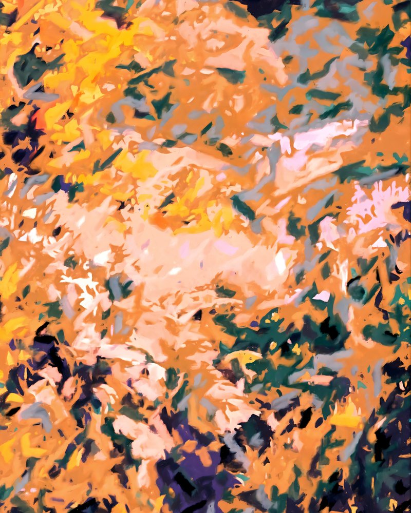 Levendig abstract herfstschilderij door Uma Gokhale