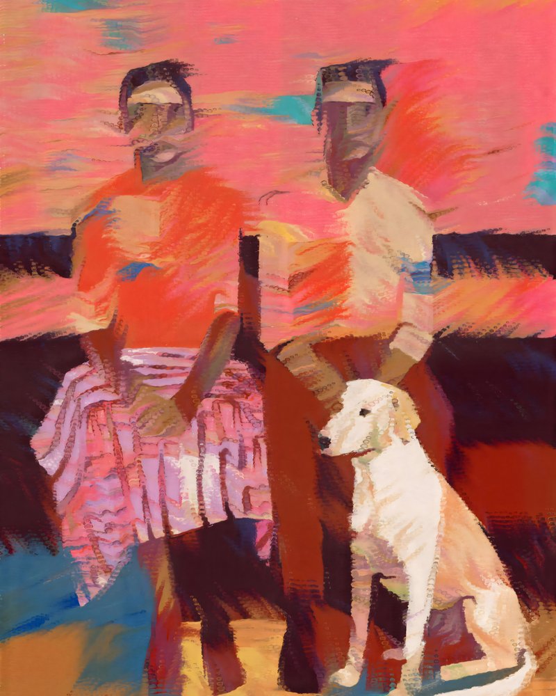 Hartverwarmend familieportret met hond door Uma Gokhale