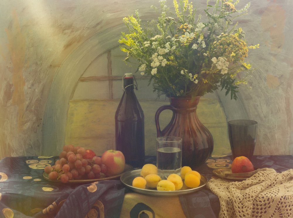 Vers fruit en bloemen door UstinaGreen