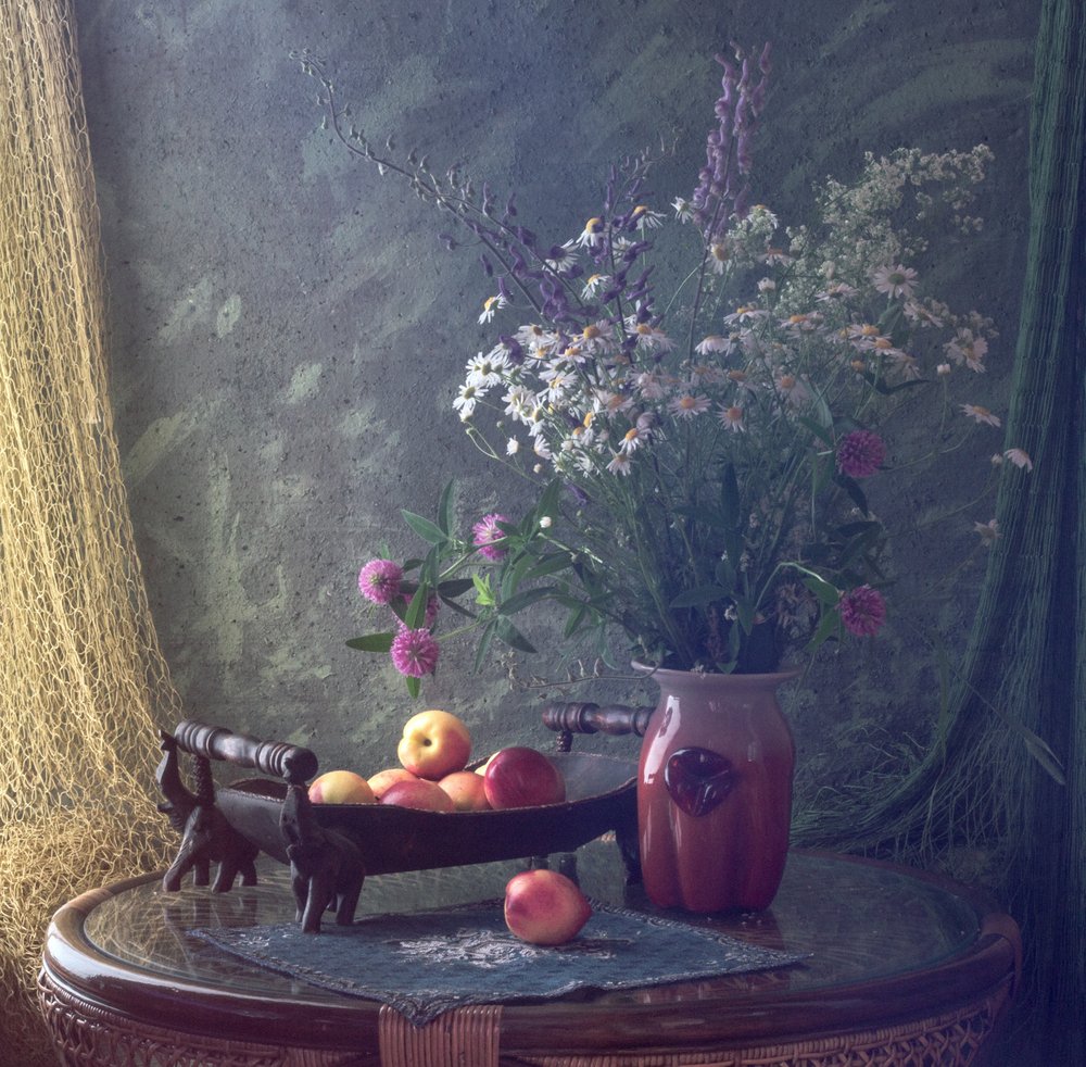 Landelijke bloemen en fruit door UstinaGreen