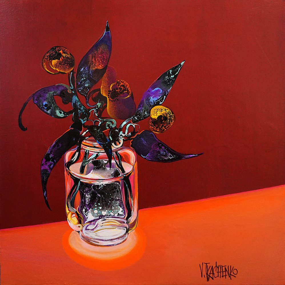 Levendig abstract stilleven door Victor Tkachenko