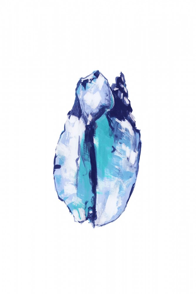 Abstract Blauw Kristal door cartissi