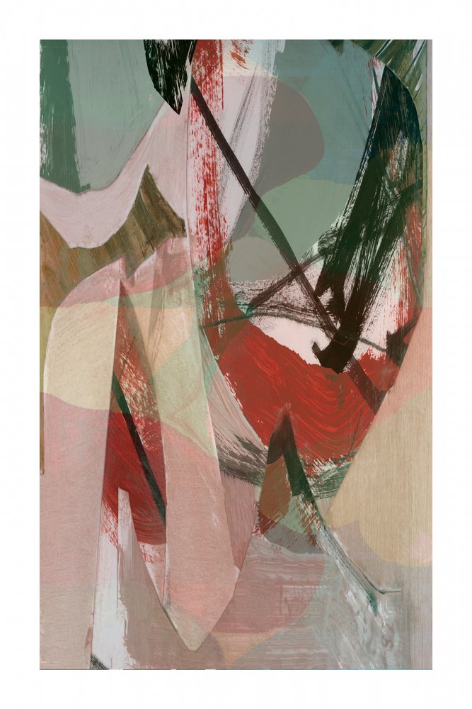 Abstracte harmonie van penseelstreken door cartissi