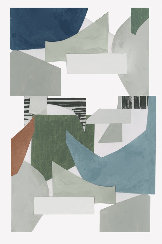 Abstracte geometrische collage door cartissi