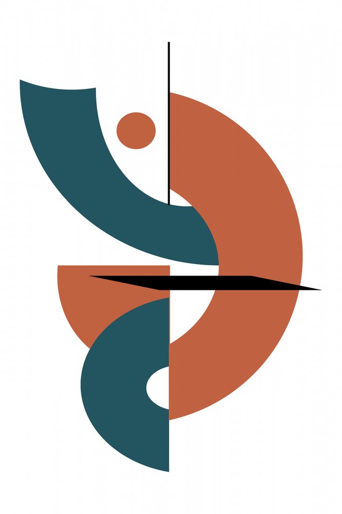 Abstracte geometrische vormen door cartissi