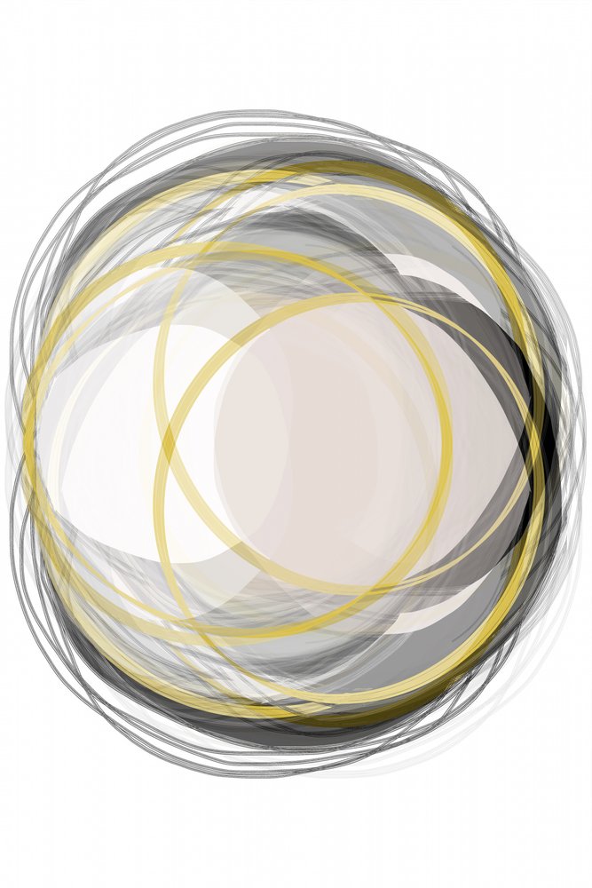 Abstracte gouden cirkels door cartissi