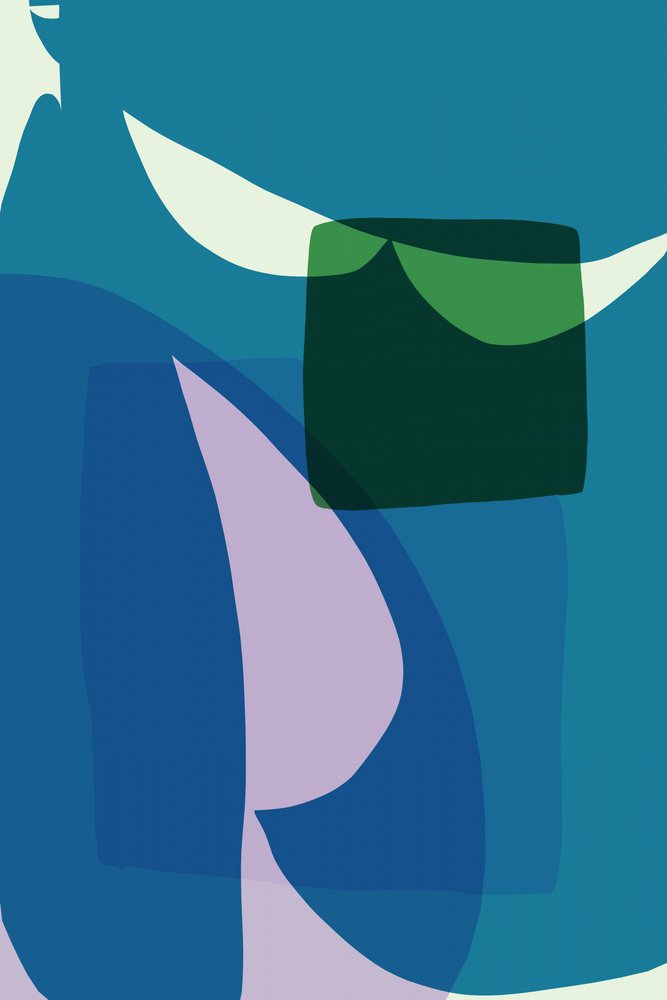 Blauwgroene abstracte lagen door cartissi