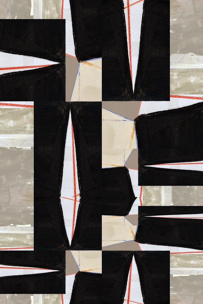 Gedurfde geometrische abstracte kunst door cartissi