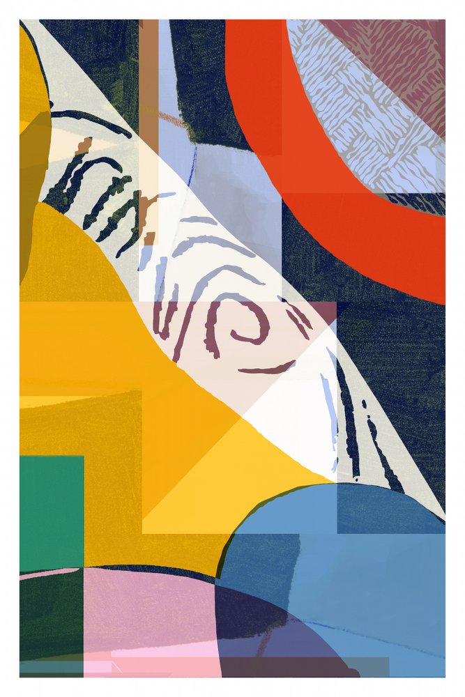 Kleurrijke abstracte vormen door cartissi
