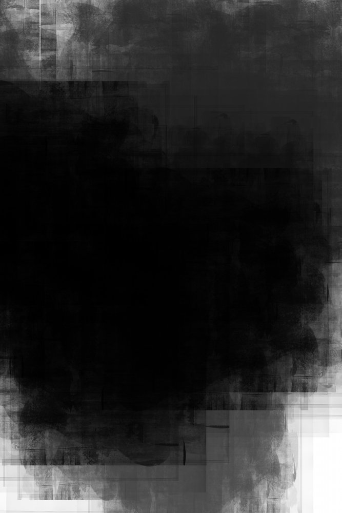Donker, abstract contrast door cartissi