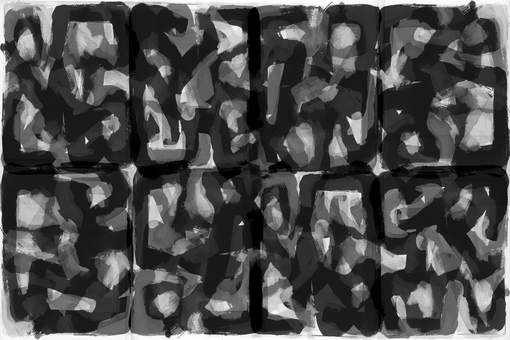 Donker abstract patroon door cartissi