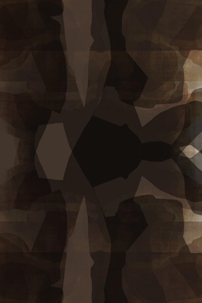 Diepbruin Abstract door cartissi