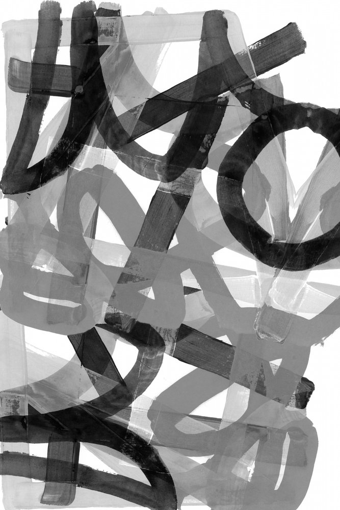 Dynamische abstracte penseelstreken door cartissi