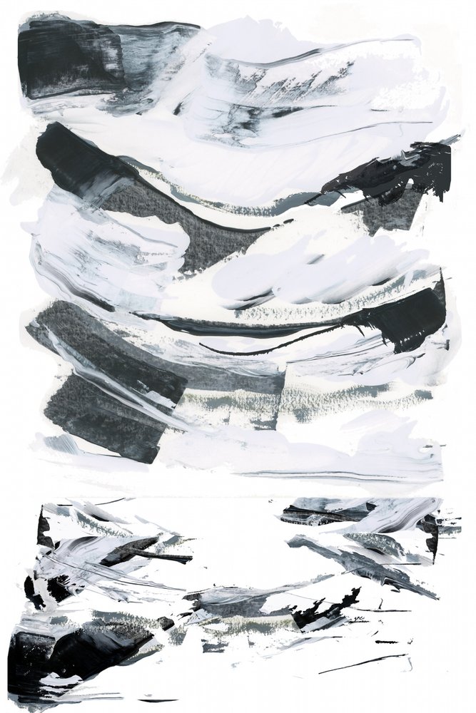 Dynamische abstracte penseelstreken door cartissi