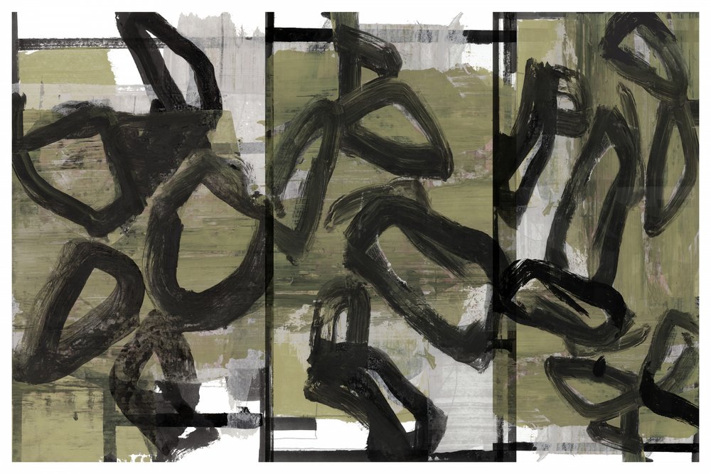 Dynamische abstracte penseelstreken door cartissi