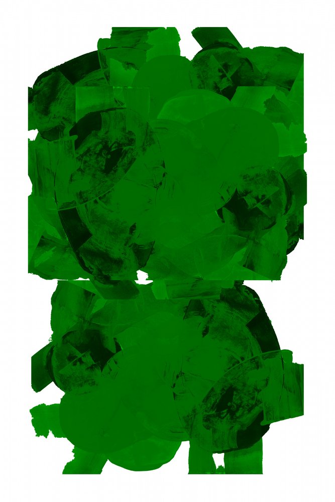 Dynamische groene abstracte vormen door cartissi