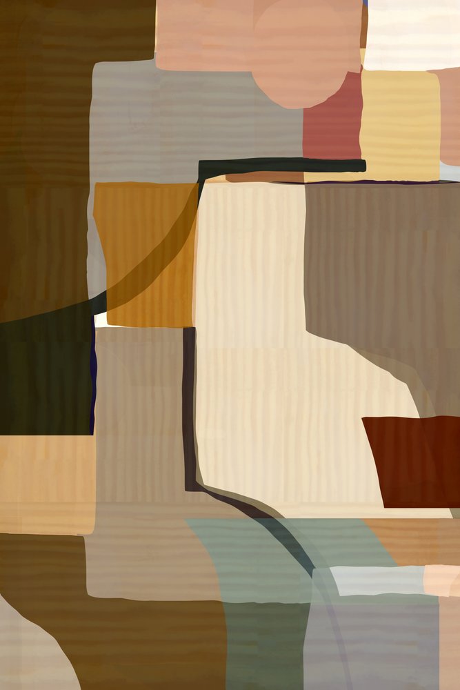 Aardse abstracte blokken door cartissi