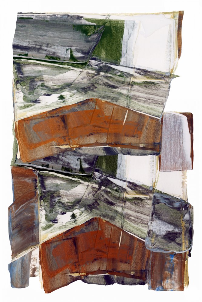 Aards abstract landschap door cartissi