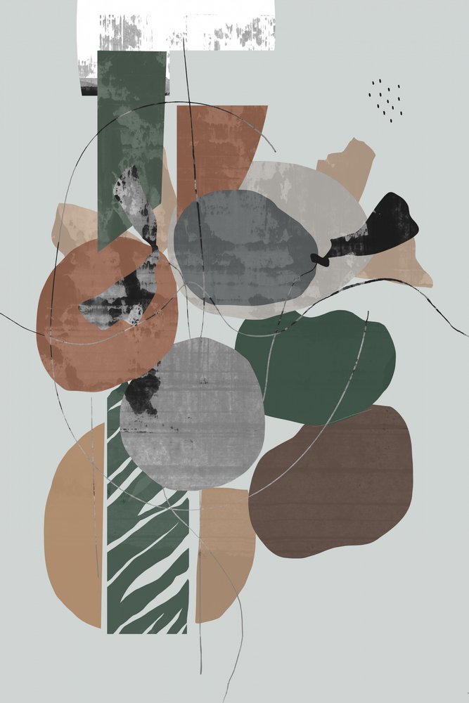 Aardse abstracte vormen door cartissi