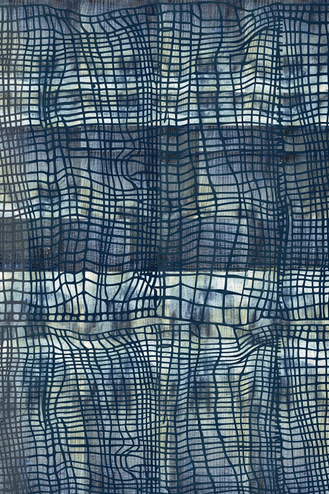 Vloeiend abstract raster door cartissi