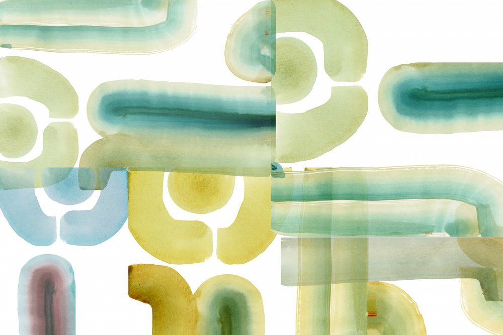 Vloeiende abstracte vormen door cartissi