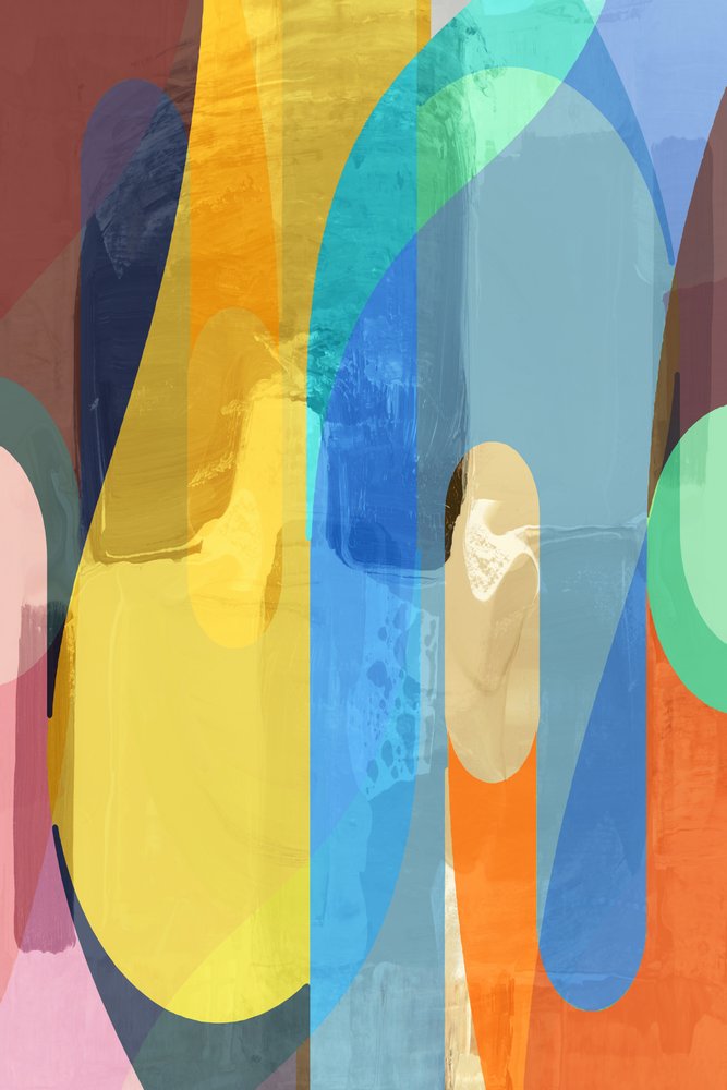 Vloeiende abstracte vormen door cartissi