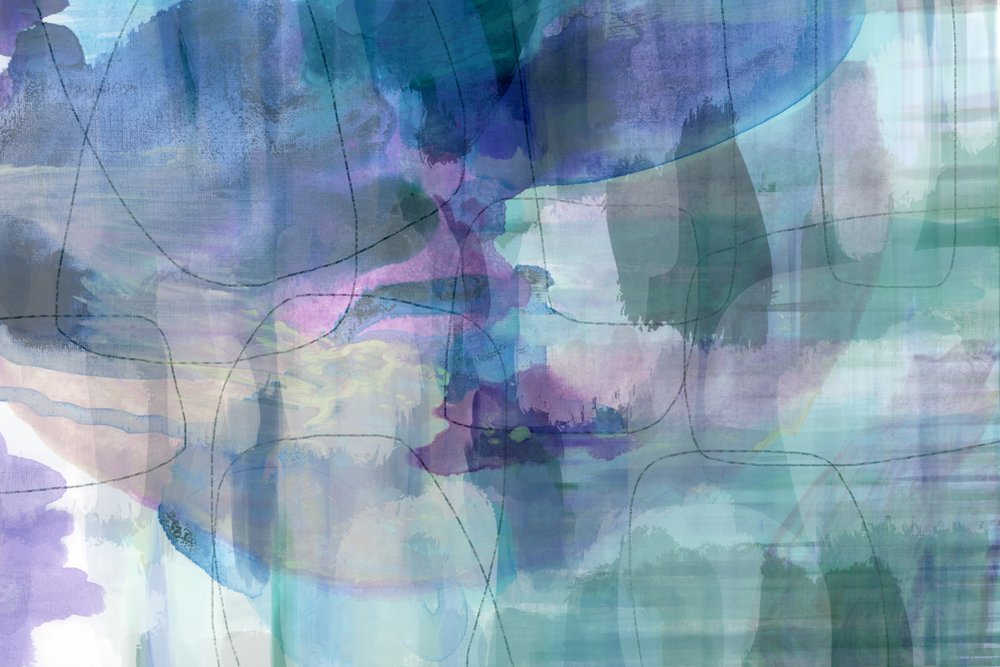 Vloeibare aquarel, abstract door cartissi