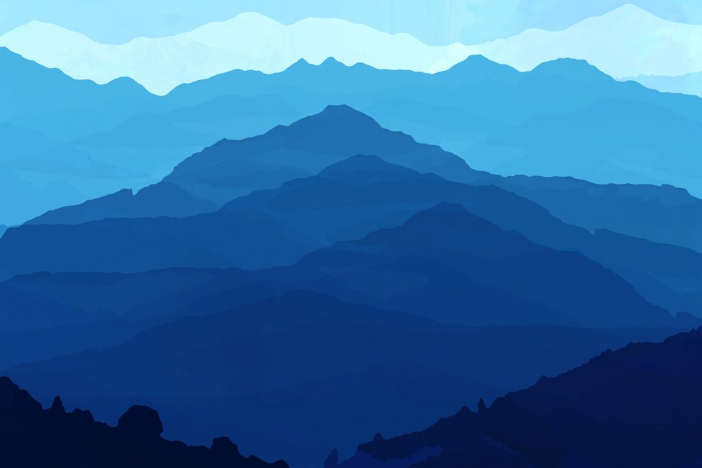 De gelaagde Blue Mountains door cartissi