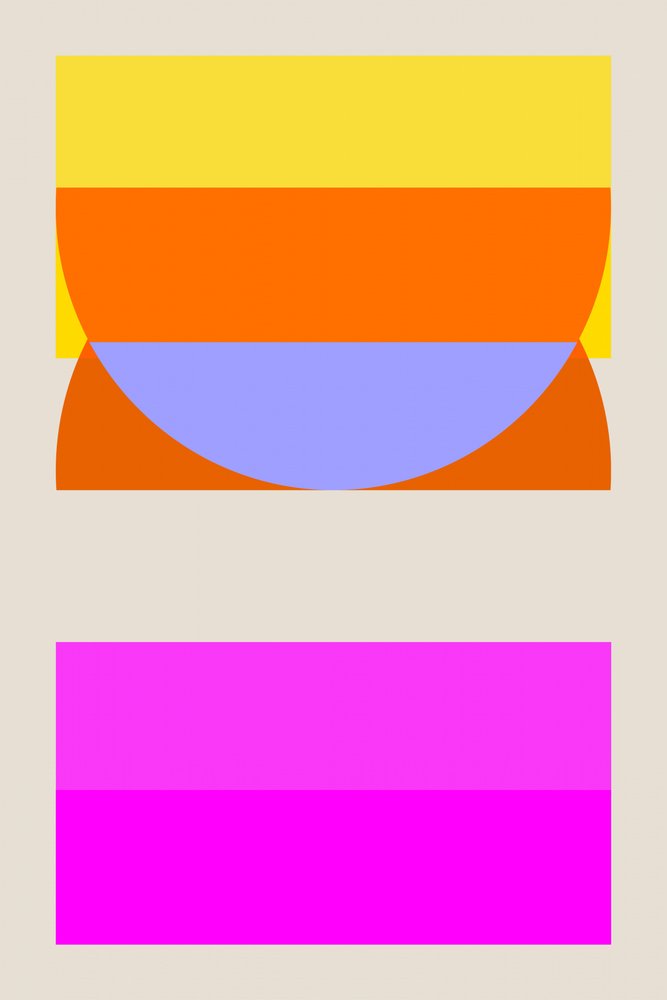 Gelaagde geometrische kleuren door cartissi
