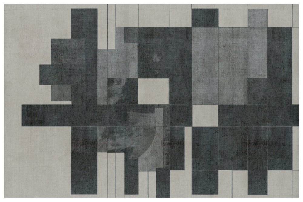 Gelaagde grijze abstracte afbeelding door cartissi