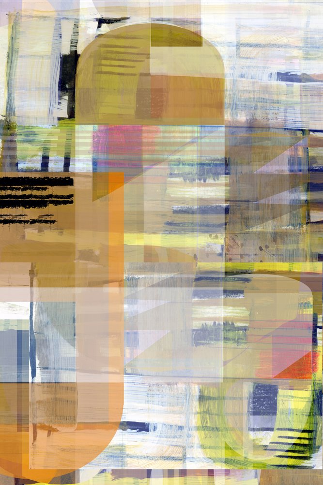 Gelaagde stedelijke abstracte kunst door cartissi