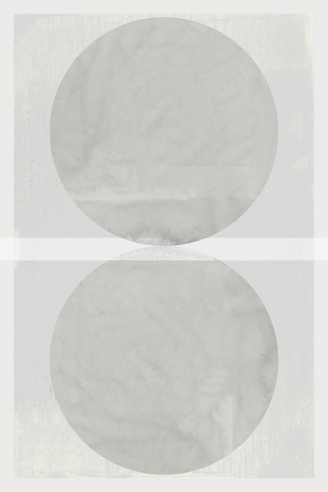 Minimalistische grijze cirkels door cartissi