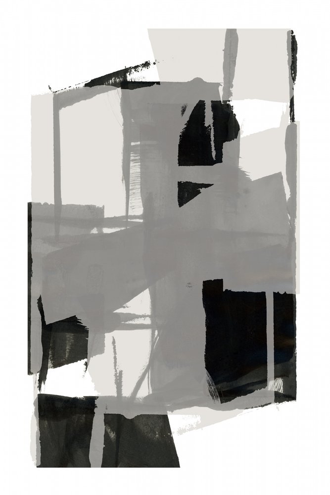Monochrome abstracte vormen door cartissi