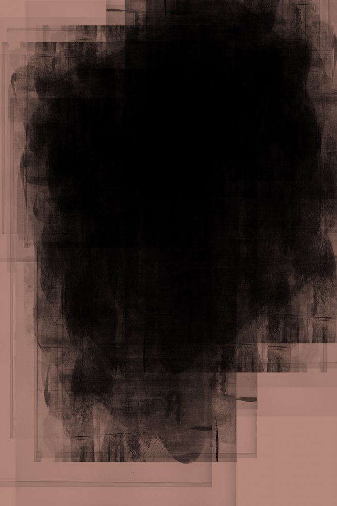 Stemmige zwarte abstractie door cartissi