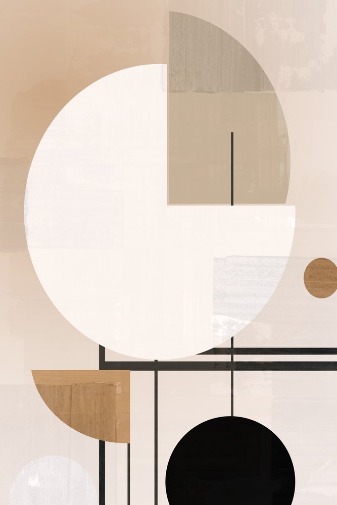 Neutraal, geometrisch, abstract door cartissi