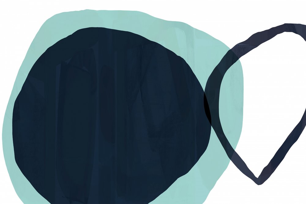 Overlappend blauwgroen door cartissi
