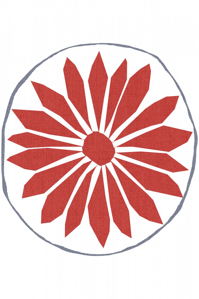 Rode volksbloem door cartissi