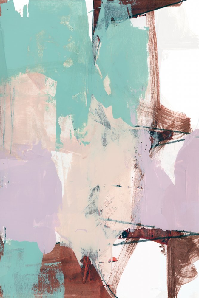 Rustgevende abstracte penseelstreken door cartissi