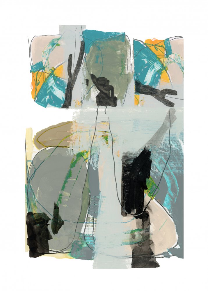 Rustig abstract landschap door cartissi